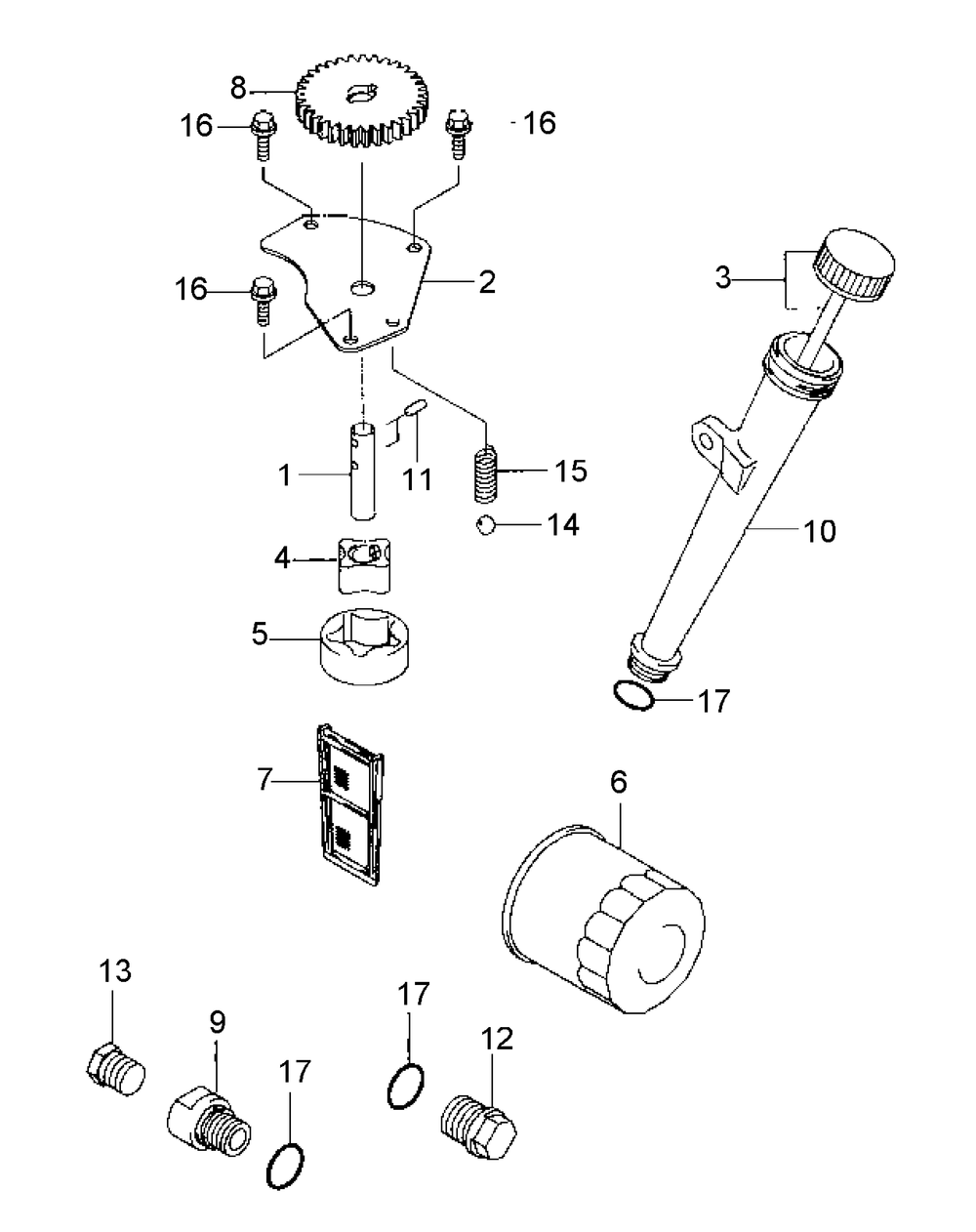 Fh601v-Bs27 Lubrication Equipment Diagram and Parts List for M48-KW 53AI8CTV750-23HP Cub Cadet Lawn Tractor